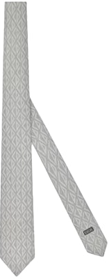 Dior Grey Silk Tie with CD Diamond Pattern. 39C1047B0863-C888 Buy Dior Grey Silk Tie with CD Diamond Pattern. 39C1047B0863-C888