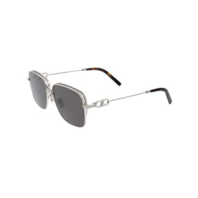DIOR Irregular Sunglasses Silver with Logo on Temples. CDLINKN1U