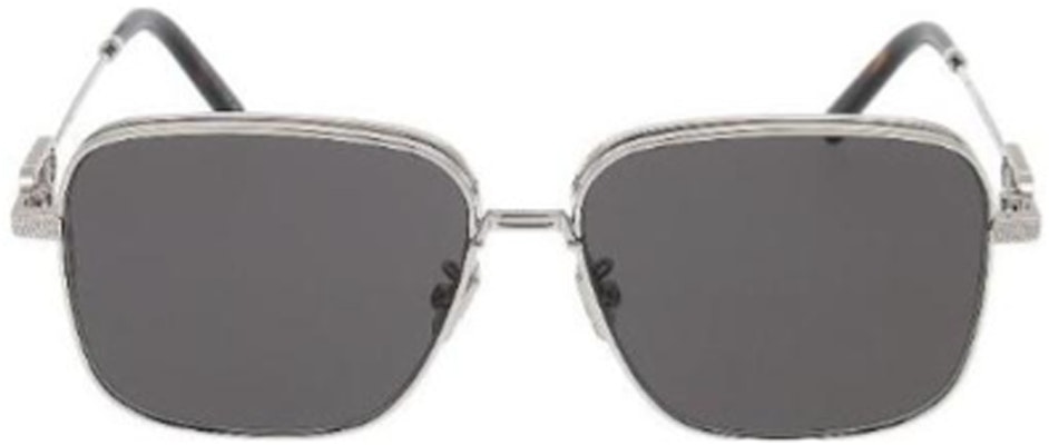 DIOR 銀色不規則太陽眼鏡,鏡腿帶有品牌Logo。 CDLINKN1U Lookbook DIOR 銀色不規則太陽眼鏡,鏡腿帶有品牌Logo。 CDLINKN1U