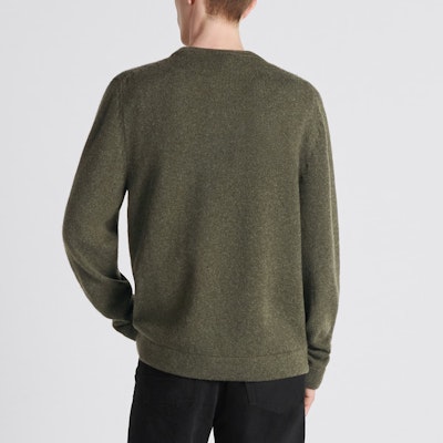 DIOR Logo Embroidered Cashmere Knit Pullover Sweater. 243M645AT474-C680 3