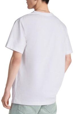 디올 로고 프린트 캐주얼 반팔 크루넥 티셔츠 343J637A0554-C087 3