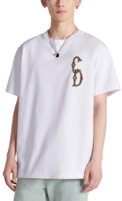 디올 로고 프린트 캐주얼 반팔 크루넥 티셔츠 343J637A0554-C087 4