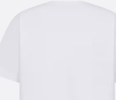 디올 로고 프린트 캐주얼 반팔 크루넥 티셔츠 343J637A0554-C087 5