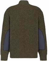 Lookbook DIOR Military Green Solid Turtleneck Slim-Fit Long Sleeve Sweater. 383M640AT547-C688