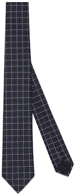 DIOR Navy Blue Checkered Business Casual Tie. 31C1047B0771-C588 Order DIOR Navy Blue Checkered Business Casual Tie. 31C1047B0771-C588