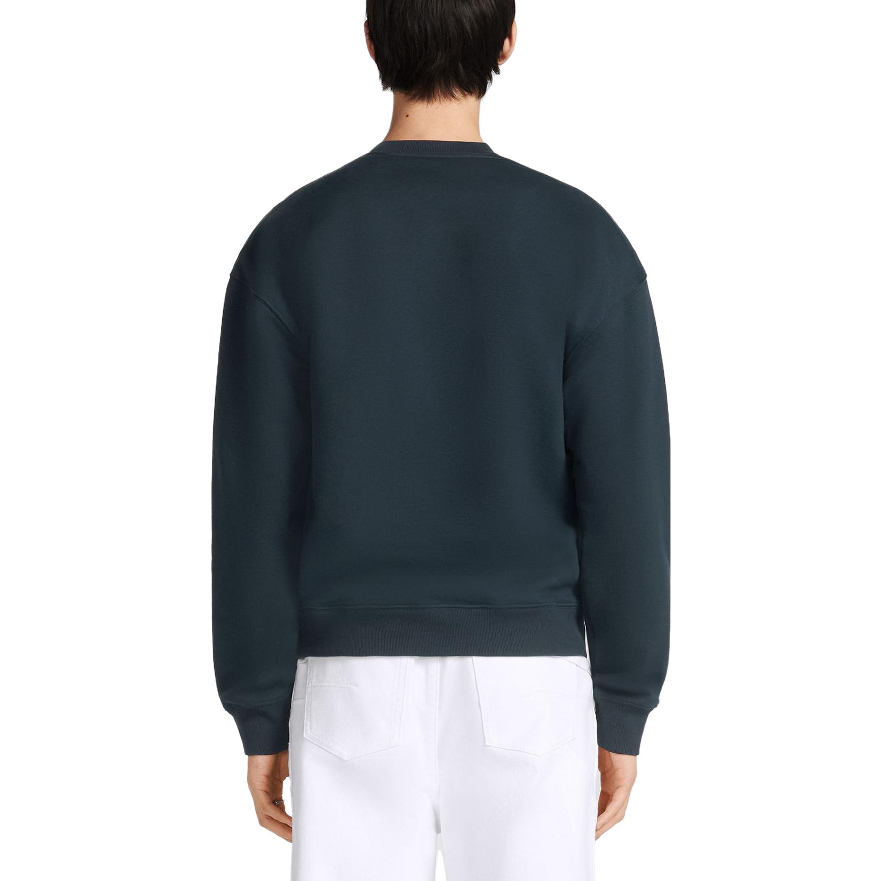 Purchase DIOR 深藍色圓領衛衣，純色設計，刺繡標誌。 393J674A0531-C588