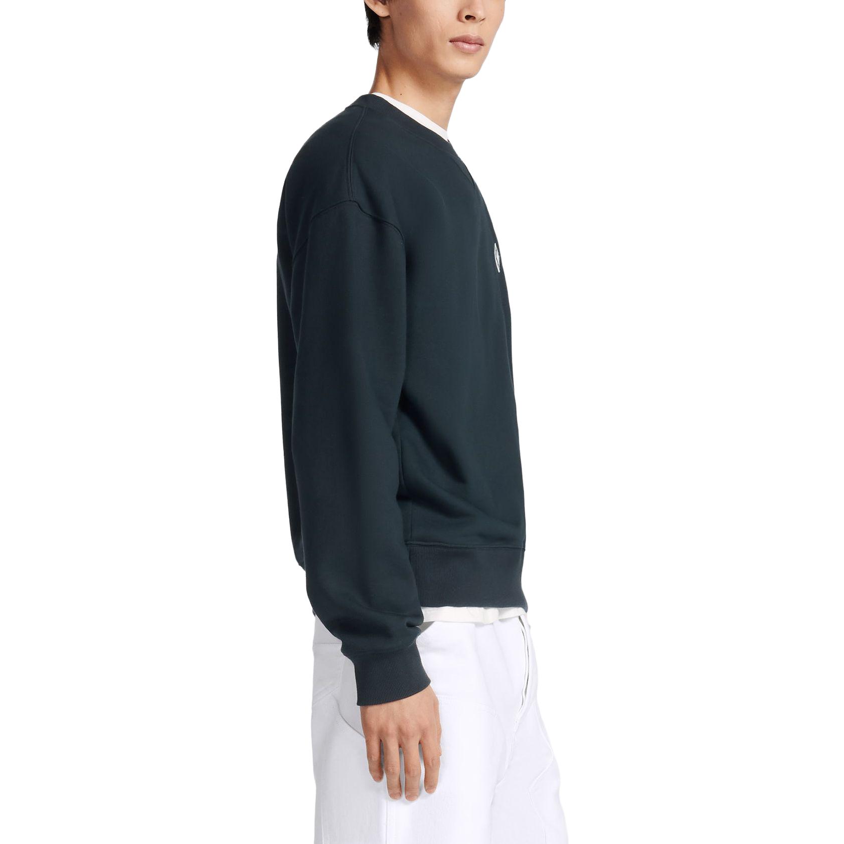 Details for DIOR 深藍色圓領衛衣，純色設計，刺繡標誌。 393J674A0531-C588