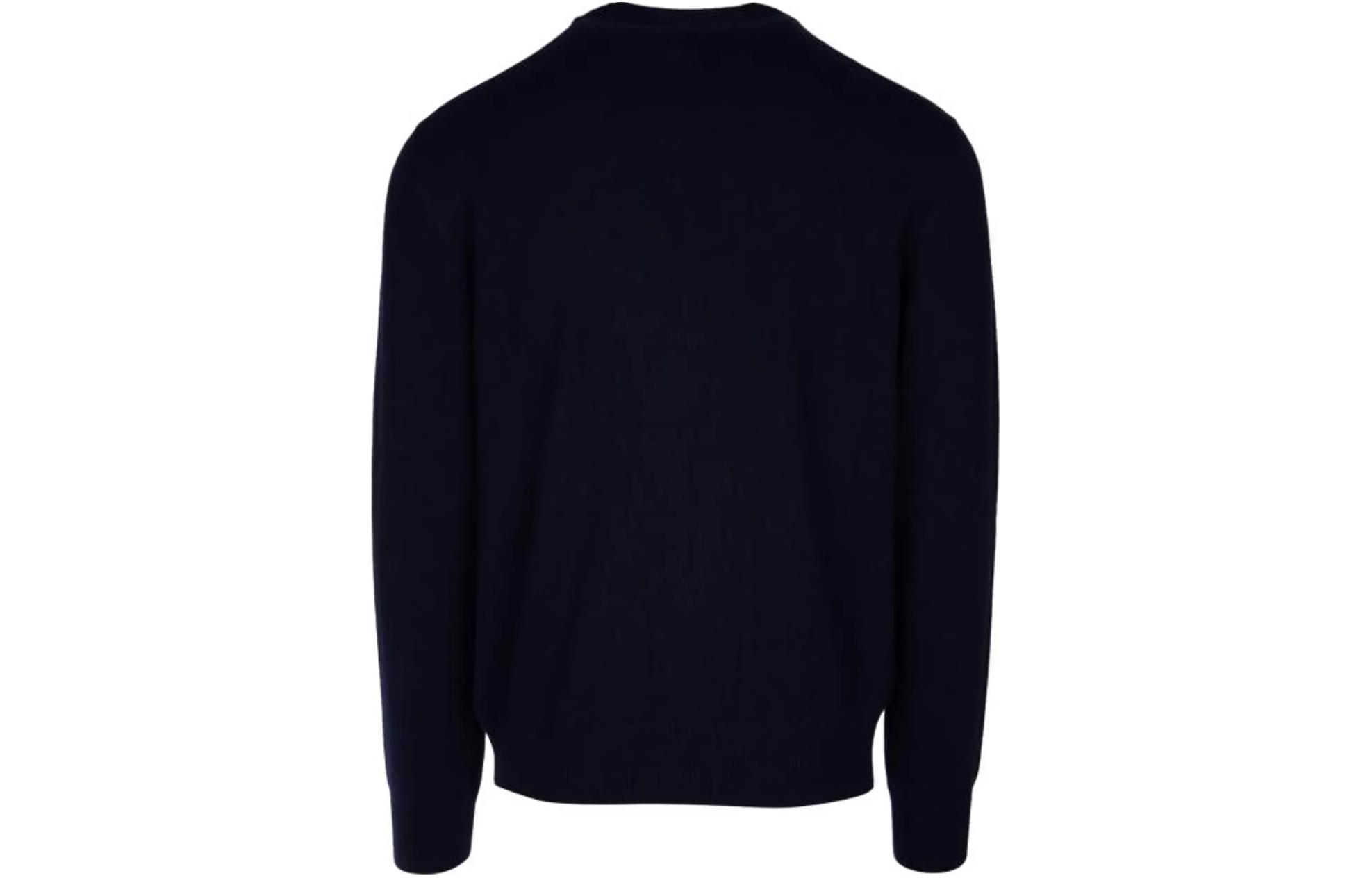 Lookbook DIOR 海军蓝字母数字与动物图案设计毛衣. 483M645AT460-C580