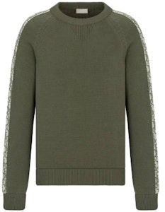 Dior Oversized Crewneck Knit Sweater Hijau Tentera 113M638AT187-C686 Order Dior Oversized Crewneck Knit Sweater Hijau Tentera 113M638AT187-C686