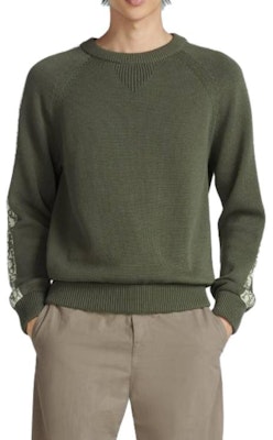 Dior Oversized Crewneck Knit Sweater Army Green 113M638AT187-C686 Shop Dior Oversized Crewneck Knit Sweater Army Green 113M638AT187-C686