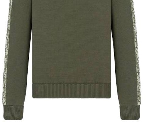 Dior Oversized Crewneck Knit Sweater Army Green 113M638AT187-C686 Cheap Dior Oversized Crewneck Knit Sweater Army Green 113M638AT187-C686