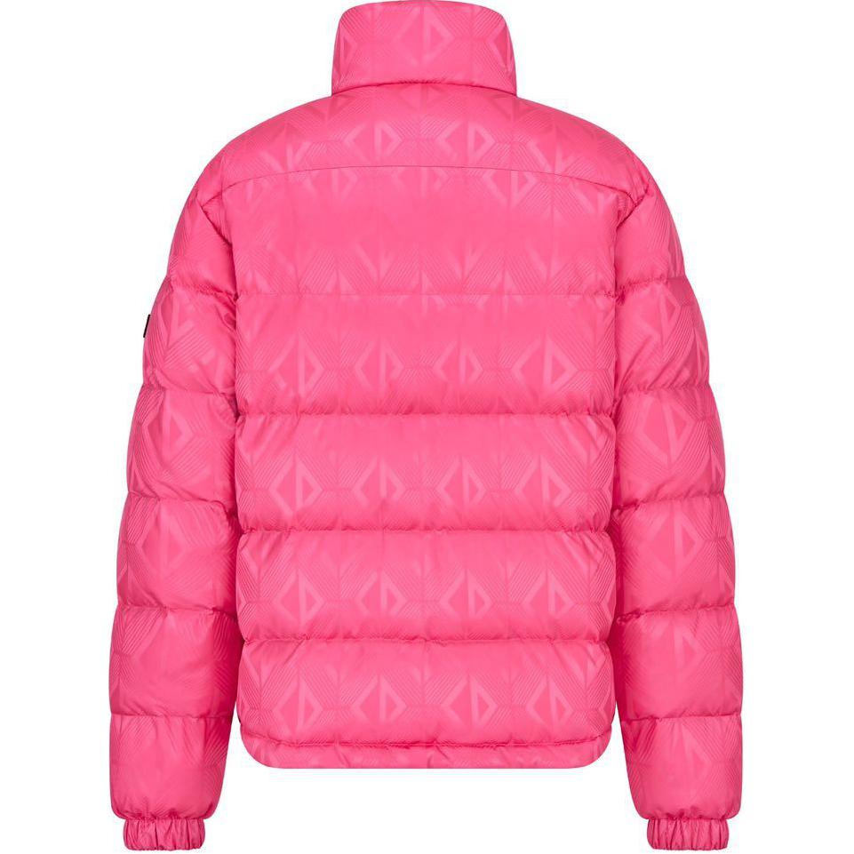 Lookbook DIOR  Pink Quilted Logo Full-Zip Jacket with Stand Collar and Long Sleeves. 943C449C5711-C489