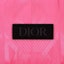 Shop DIOR Pink Quilted Logo Full-Zip Jacket with Stand Collar and Long Sleeves. 943C449C5711-C489