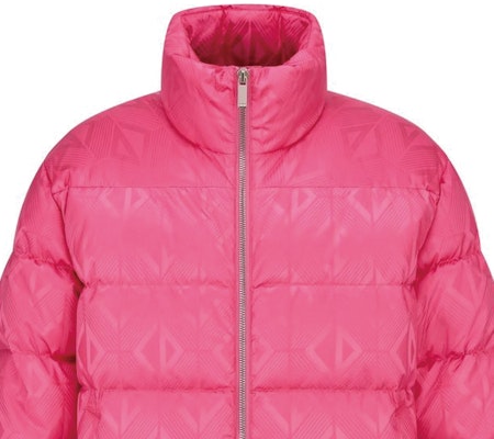 DIOR Pink Quilted Logo Full-Zip Jacket with Stand Collar and Long Sleeves. 943C449C5711-C489 Purchase DIOR Pink Quilted Logo Full-Zip Jacket with Stand Collar and Long Sleeves. 943C449C5711-C489