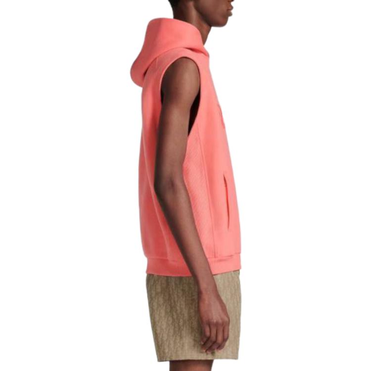 DIOR  Pink Sleeveless Hoodie with Logo Lettering Design. 393J638A0854-C282 圖 6