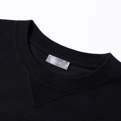 디올 블랙 크루넥 기본 티셔츠 343J696C0554-C988 Shop 디올 블랙 크루넥 기본 티셔츠 343J696C0554-C988