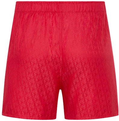 DIOR Celana Pendek Kasual Logo Monogram Merah. 313B157A5231-C37 Lookbook DIOR Celana Pendek Kasual Logo Monogram Merah. 313B157A5231-C37