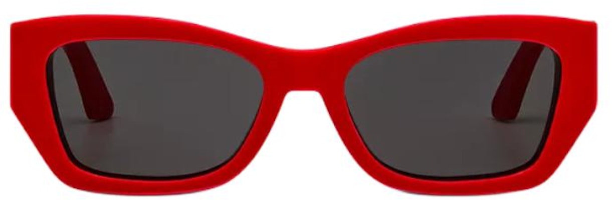 DIOR Cermin Mata Merah Square dengan Logo Huruf Emas. MISSS1FXR_35A0 Lookbook DIOR Cermin Mata Merah Square dengan Logo Huruf Emas. MISSS1FXR_35A0