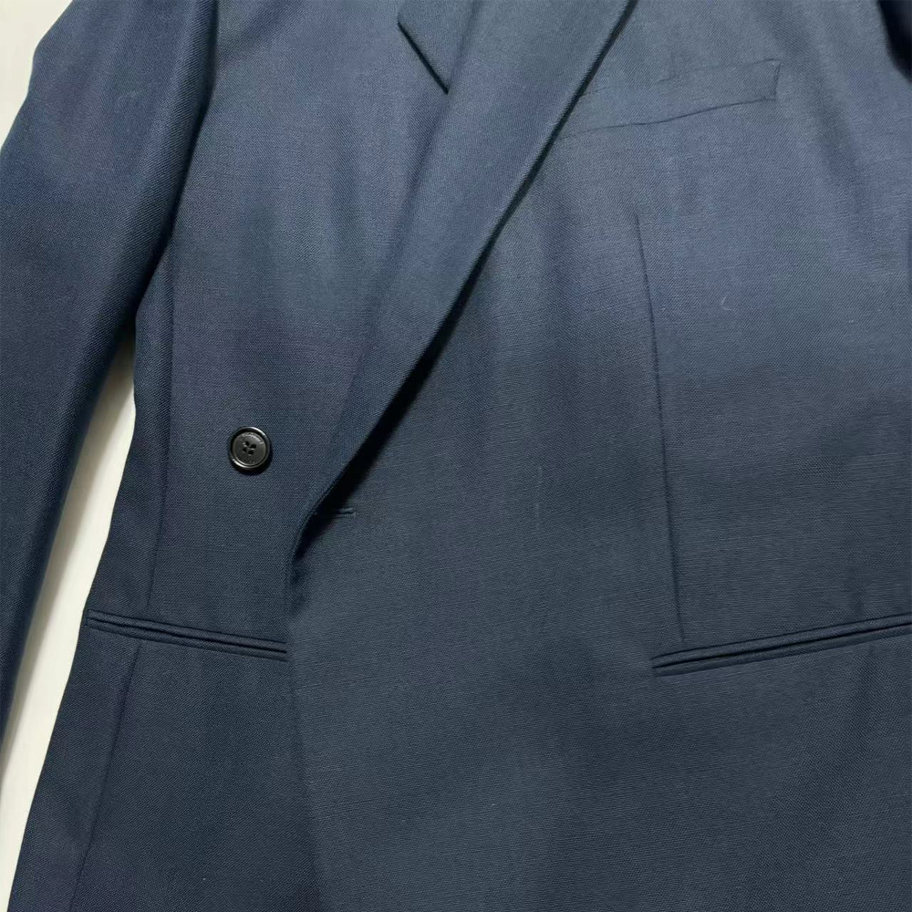 Shop DIOR  Single-Button Casual Blazer Blue 923C211A4441-C540