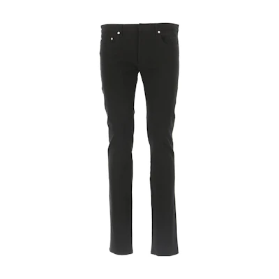 DIOR Slim-Fit Black Jeans with Button Closure. 003D006A0917-9001