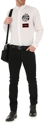 DIOR Jeans Slim-Fit Hitam dengan Butang Kancing. 003D006A0917-9001 Lookbook DIOR Jeans Slim-Fit Hitam dengan Butang Kancing. 003D006A0917-9001