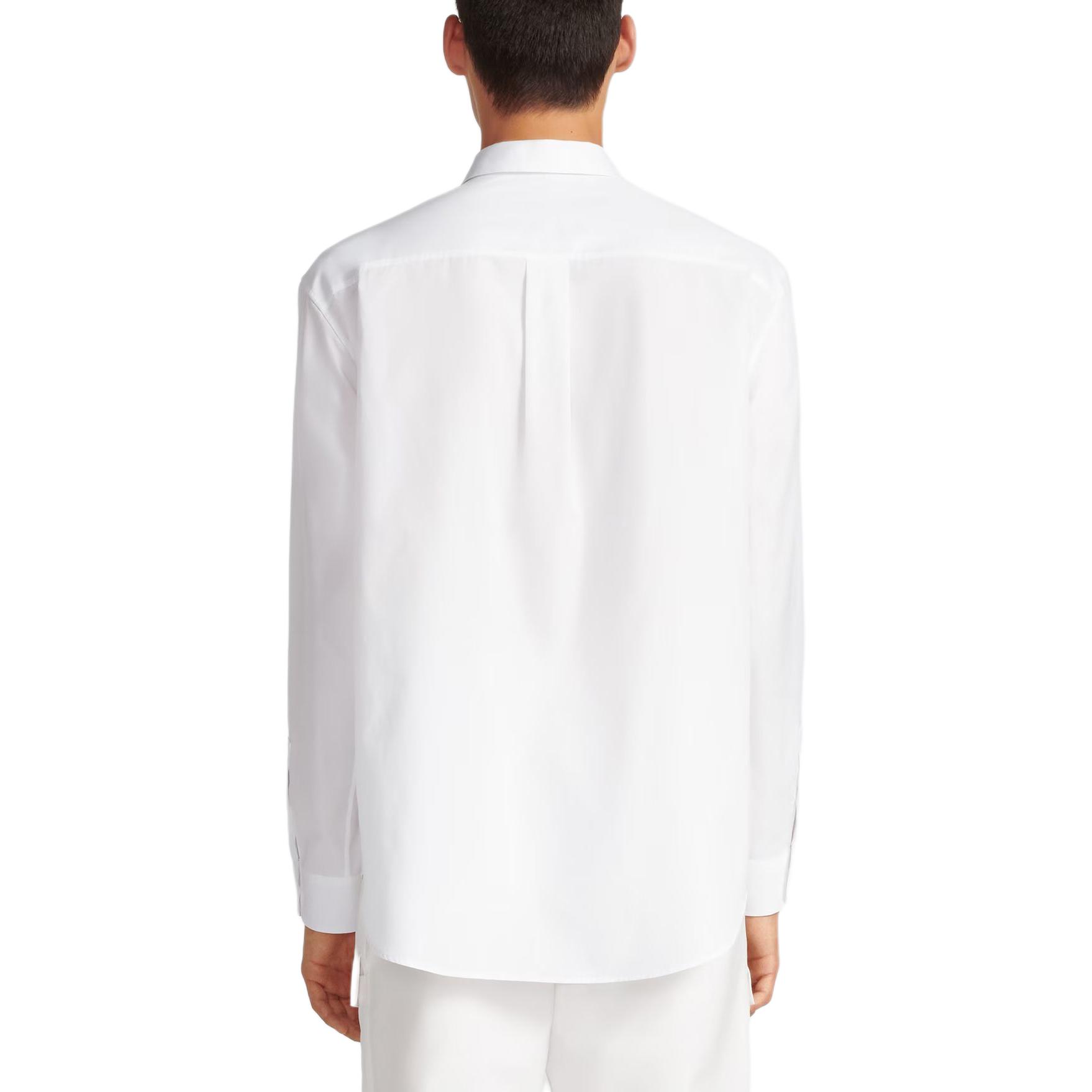 Purchase DIOR Camisa Blanca Slim Fit de Manga Larga con Color Sólido y Cuello Abotonado. 413C516B1581-C080