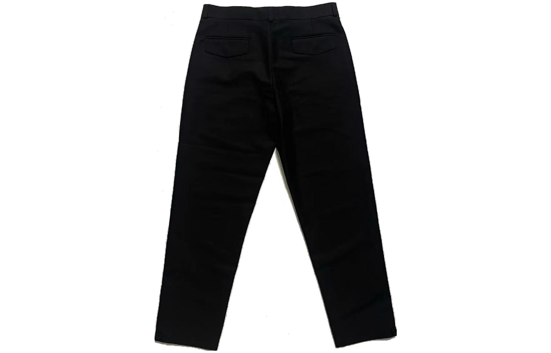 Order DIOR  Solid Black Straight-Leg Suit Pants with Buttons and Pockets. 043C147A3450-C900