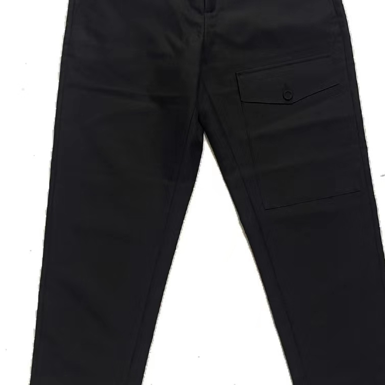 Purchase DIOR  Solid Black Straight-Leg Suit Pants with Buttons and Pockets. 043C147A3450-C900