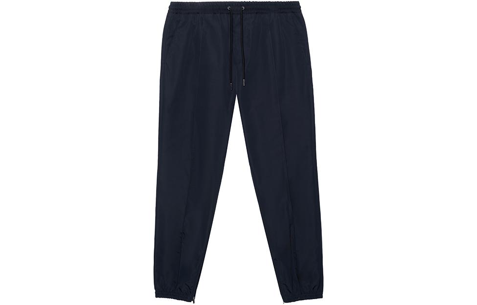 DIOR  Solid Color Knit Jogger Pants with Mid-Waist Drawstring - Navy Blue 733C138E4533-C540 圖 2