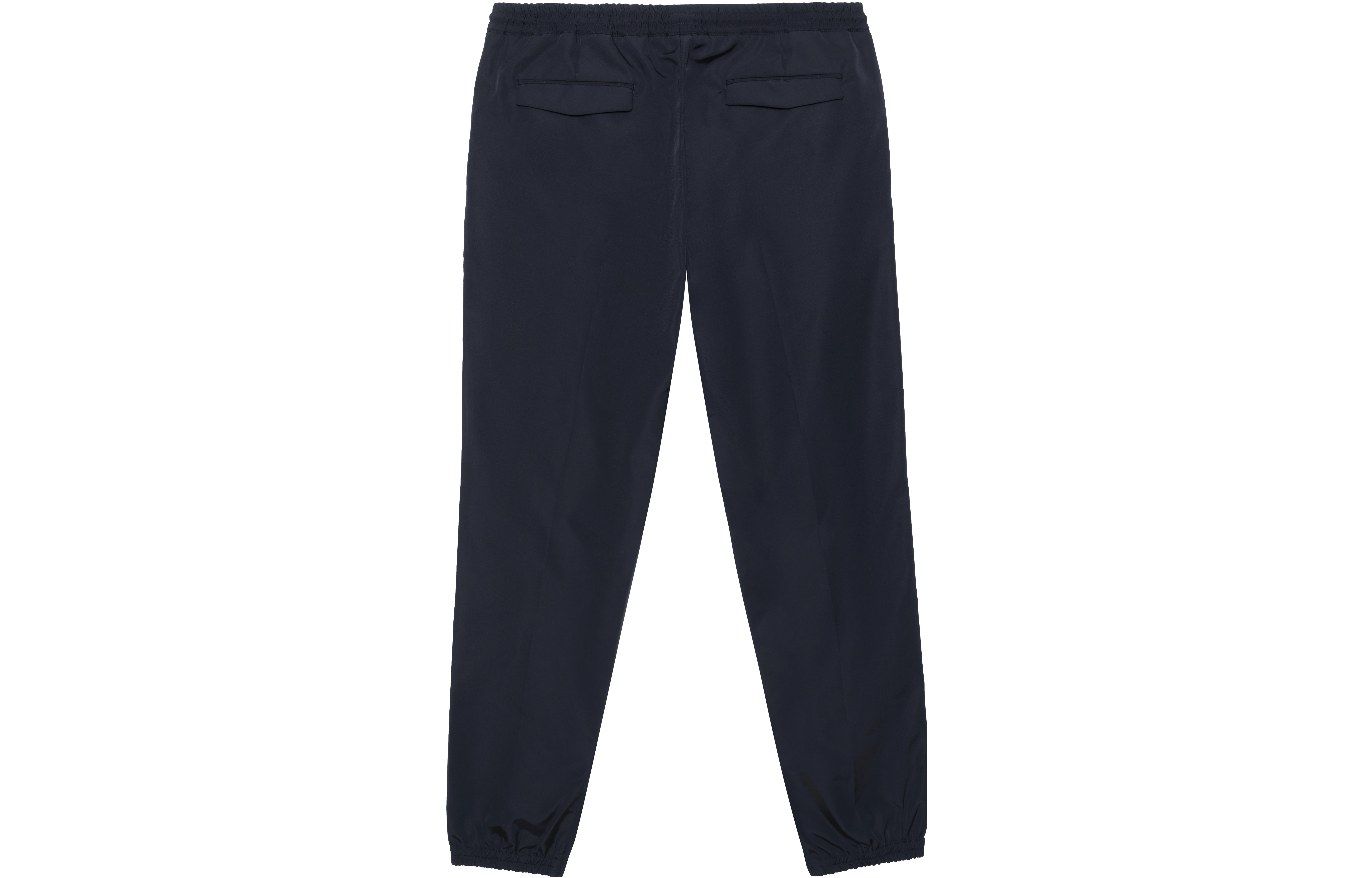 DIOR  Solid Color Knit Jogger Pants with Mid-Waist Drawstring - Navy Blue 733C138E4533-C540 圖 3