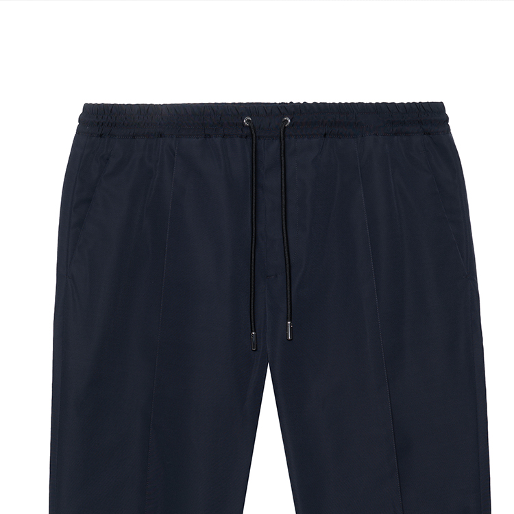 DIOR  Solid Color Knit Jogger Pants with Mid-Waist Drawstring - Navy Blue 733C138E4533-C540 圖 4