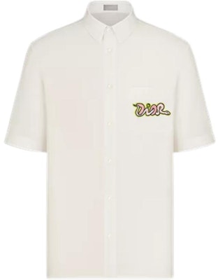 Dior Solid Color Logo Polo Shirt - Off White 393C532E7017-C020 Buy Dior Solid Color Logo Polo Shirt - Off White 393C532E7017-C020