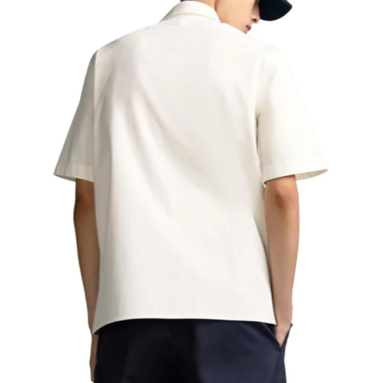 Shop Dior  Solid Color Logo Polo Shirt - Off White 393C532E7017-C020