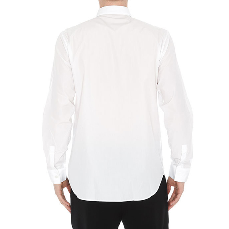 Shop 디올 솔리드 컬러 로고 스퀘어 넥 긴팔 셔츠. 923C518W8444-081