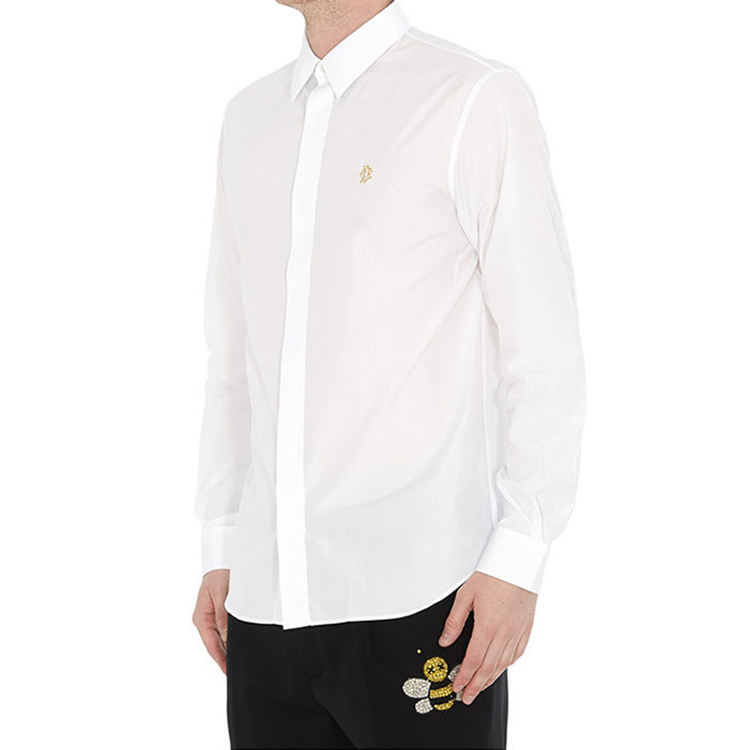 Purchase 디올 솔리드 컬러 로고 스퀘어 넥 긴팔 셔츠. 923C518W8444-081