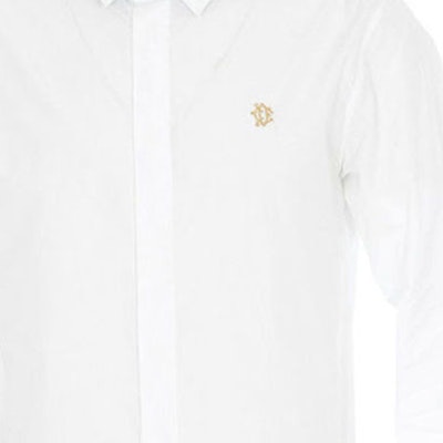 디올 솔리드 컬러 로고 스퀘어 넥 긴팔 셔츠. 923C518W8444-081 Sizing 디올 솔리드 컬러 로고 스퀘어 넥 긴팔 셔츠. 923C518W8444-081