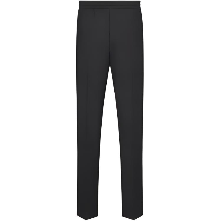 DIOR  Solid Color Mid-Waist Straight Zip Casual Pants Grey 493C158A6267-C889