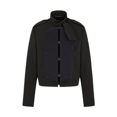 DIOR Solid Color Patchwork Long Sleeve Casual Jacket 143C208A5307-C488