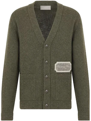 DIOR Solid Color V-Neck Button Knit Cardigan Sweater. 243M230AT474-C680 Buy DIOR Solid Color V-Neck Button Knit Cardigan Sweater. 243M230AT474-C680