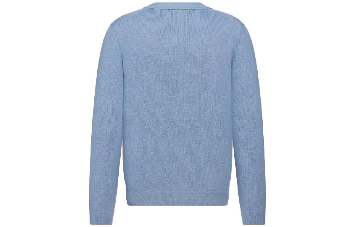 DIOR  Solid Color V-Neck Button Knit Cardigan Sweater. 243M230AT474-C680 圖 14