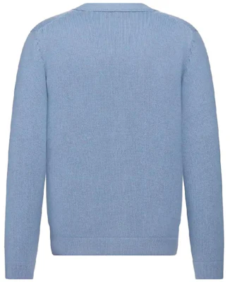 DIOR Solid Color V-Neck Button Knit Cardigan Sweater. 243M230AT474-C680 6