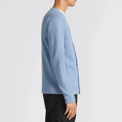 DIOR Solid Color V-Neck Button Knit Cardigan Sweater. 243M230AT474-C680 8