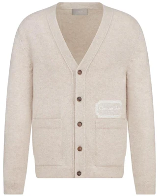 DIOR Solid Color V-Neck Button Knit Cardigan Sweater. 243M230AT474-C680 Order DIOR Solid Color V-Neck Button Knit Cardigan Sweater. 243M230AT474-C680