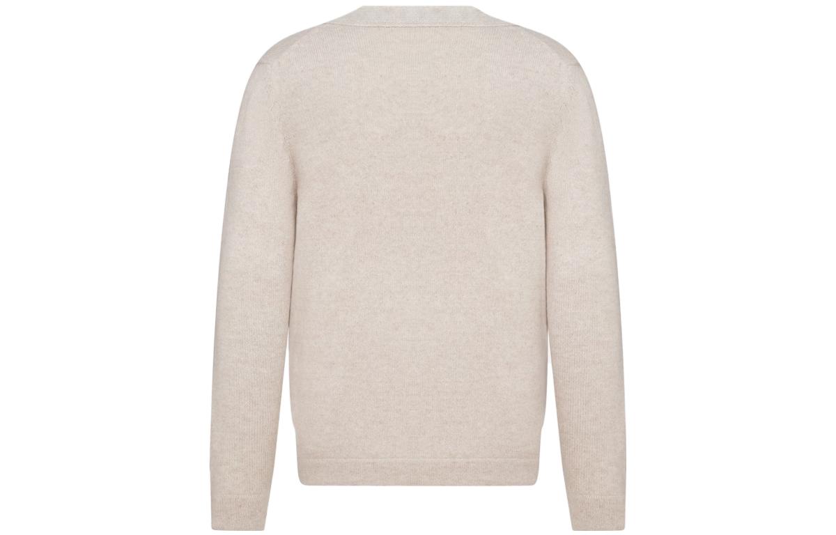 DIOR  Solid Color V-Neck Button Knit Cardigan Sweater. 243M230AT474-C680 圖 3