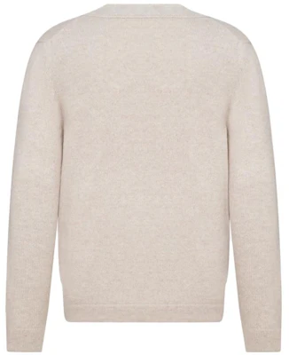 DIOR Solid Color V-Neck Button Knit Cardigan Sweater. 243M230AT474-C680 Lookbook DIOR Solid Color V-Neck Button Knit Cardigan Sweater. 243M230AT474-C680