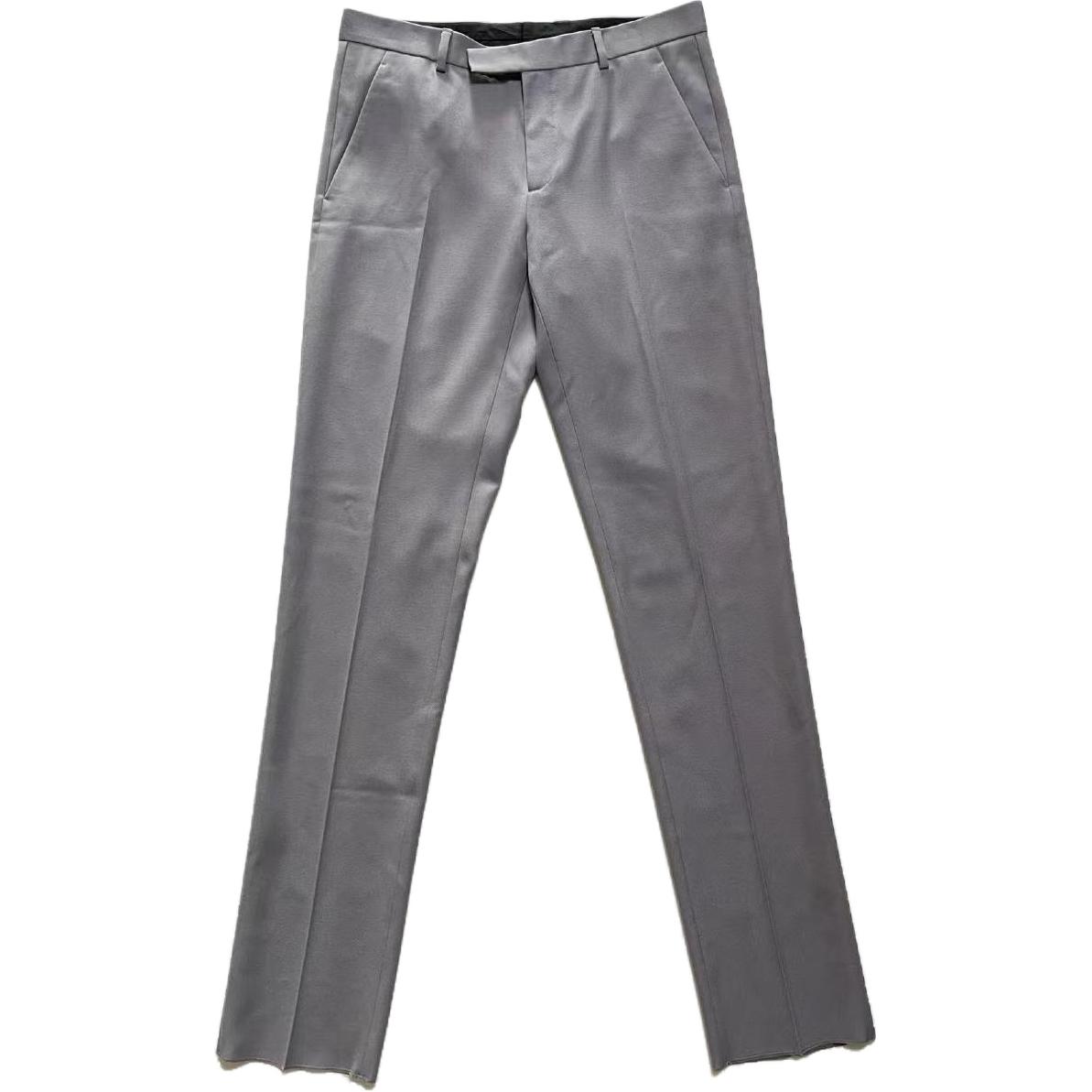DIOR  Solid Mid-Waist Straight-Leg Casual Suit Pants Misty Blue. 013C120A5180-C810