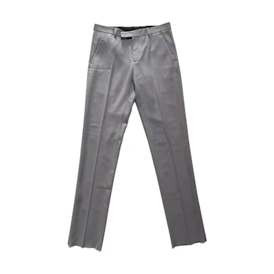 DIOR Solid Mid-Waist Straight-Leg Casual Suit Pants Misty Blue. 013C120A5180-C810
