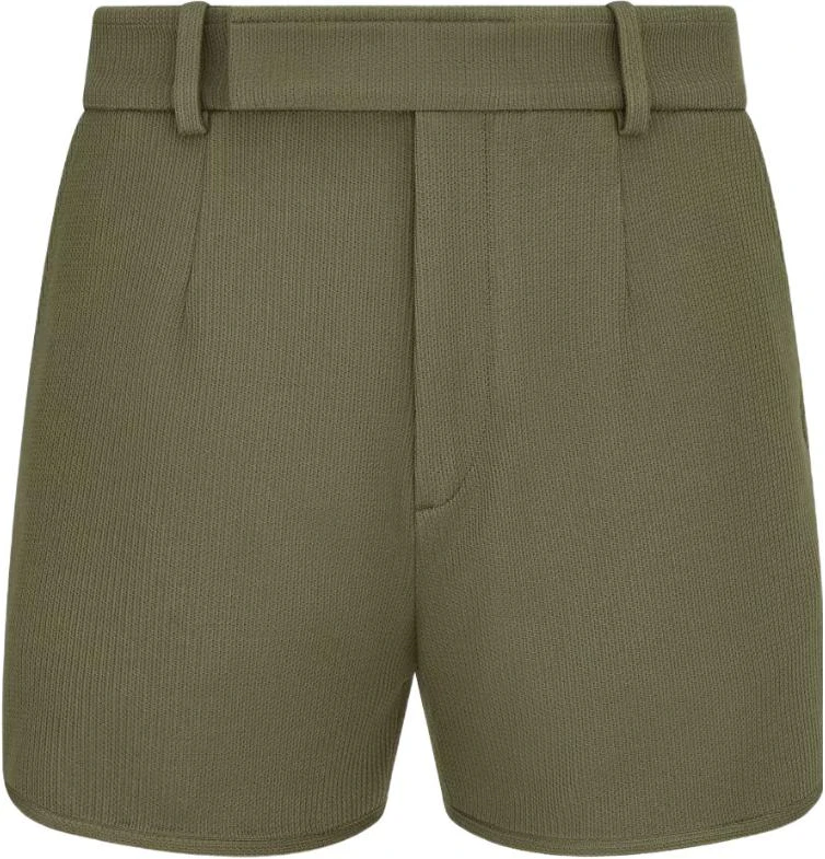 dior-solid-simple-casual-straight-shorts-green-383-j131-a0828-c689