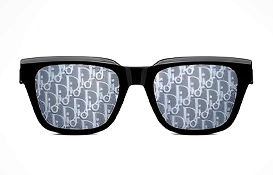 Shop DIOR 方形太阳镜 - 时尚休闲潮流配饰 DB23S1IRT10B8