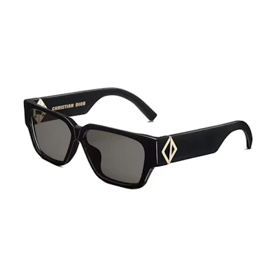DIOR Square Sunglasses S5F with Side Lettering Acetate Frame CDDMS5FXR-10A0